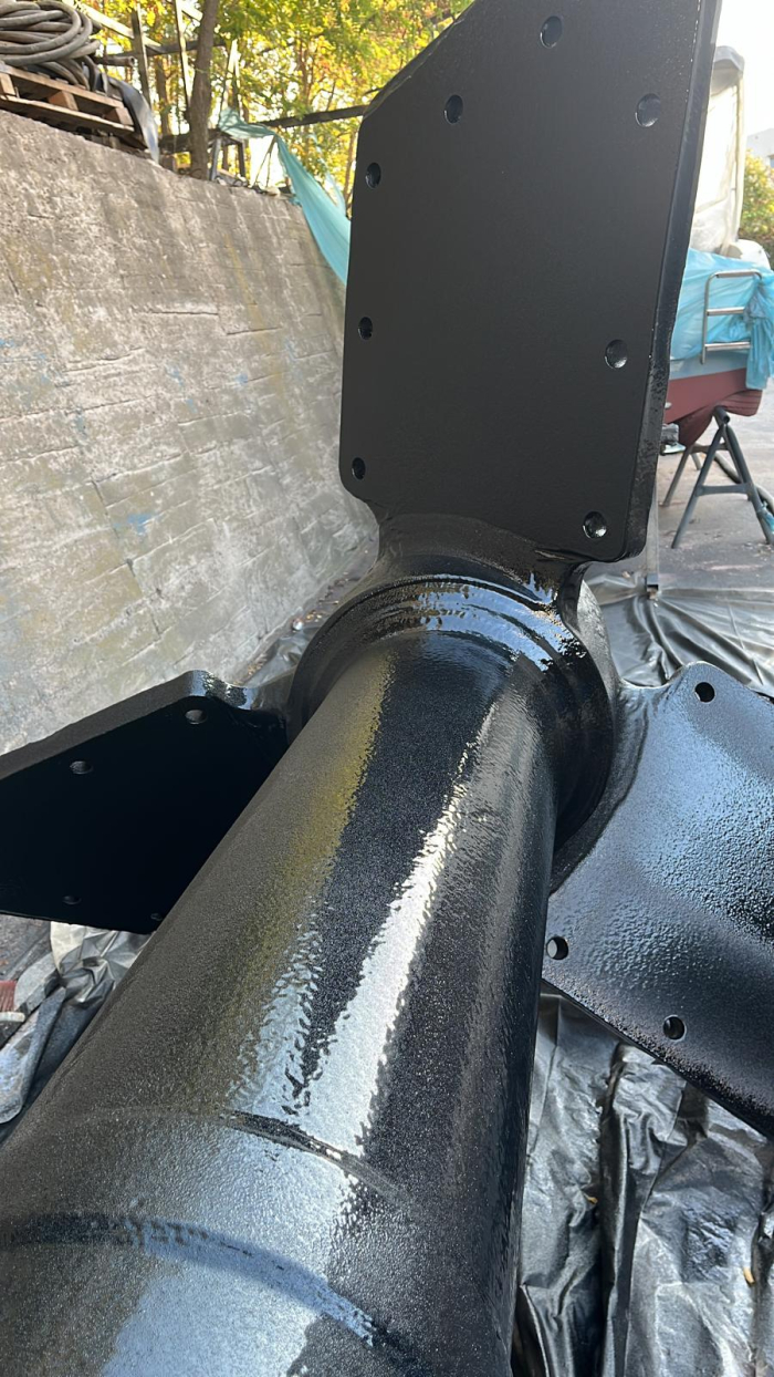 Meta Nikel Shaft and Blades Blasting& Poliurea Painting Aplication